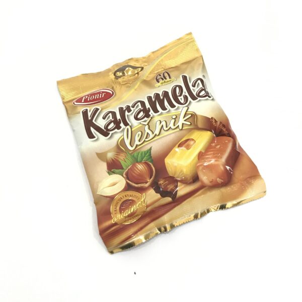 Pinoir - Karamela Lesnik - Karamel Bonbons mit Haselnuss 100g
