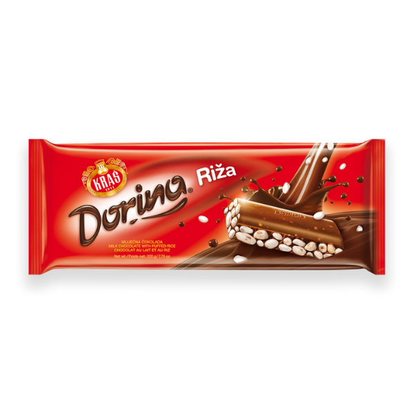 Dorina – Schokolade mit Puffreis – 220g