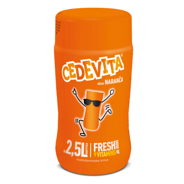 Cedevita – Streuer für 2.5L – Orange – 200g