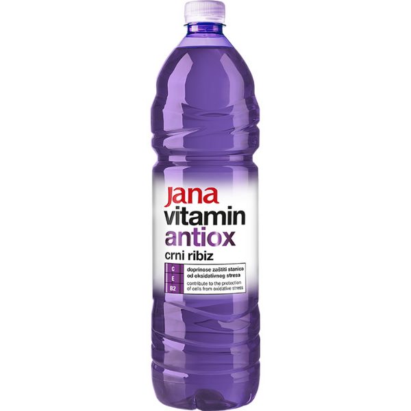 Jana Vitamin Antiox – Vitaminwasser schwarze Johannisbeere – 1,5L