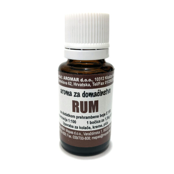 Aromar – Lebensmittel Aroma – Rum – 15ml